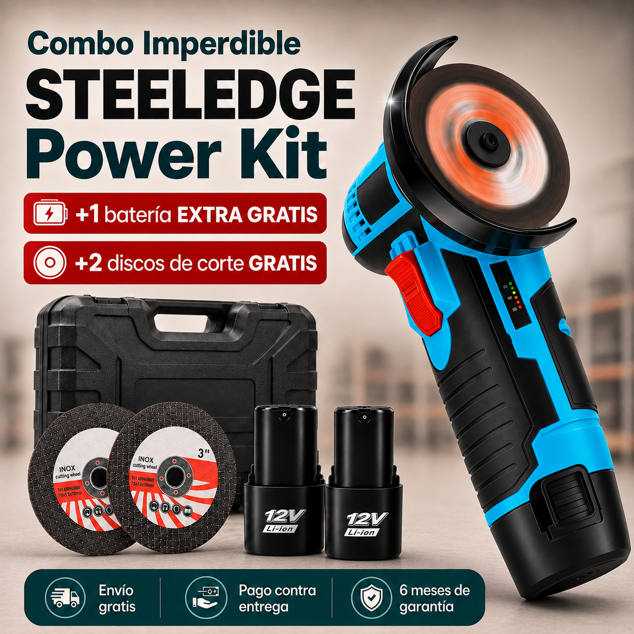 SteelEdge™ - Pulidora Inalámbrica - 60% Off + Regalos